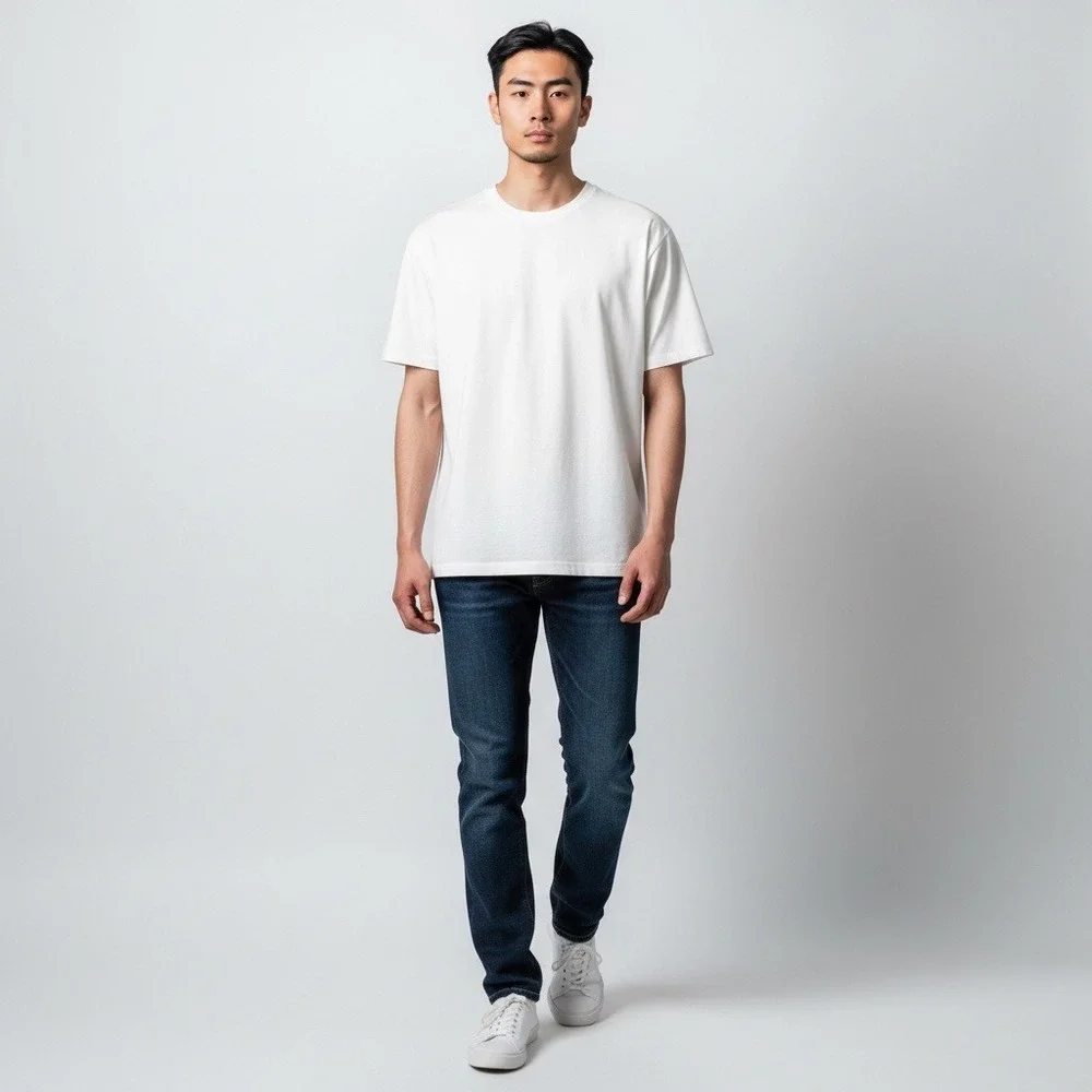 Banana Republic Men's Soft Wash Organic Cotton Crewneck T-Shirt White 2XL NWOT